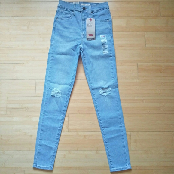 -NWT- Levi's Mile High Super Skinny Jeans 25S - Picture 3 of 15